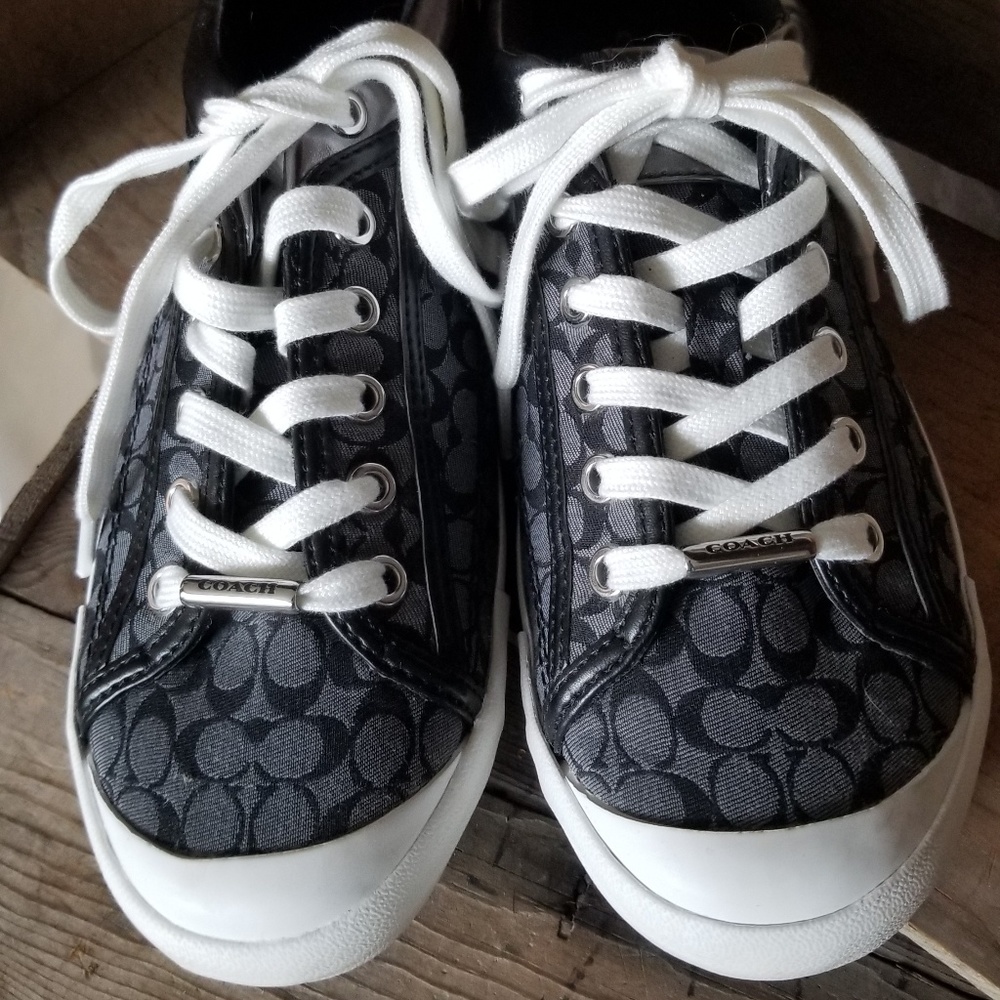COACH Francisca 6CM/Metallic Casual Flat Sneaker